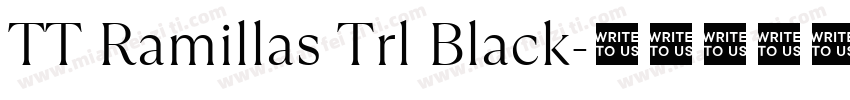 TT Ramillas Trl Black字体转换
